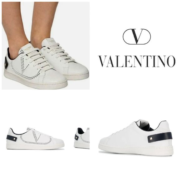 Valentino Garavani Shoes - Valentino Rockstud Vlogo 'Backnet' Sneakers